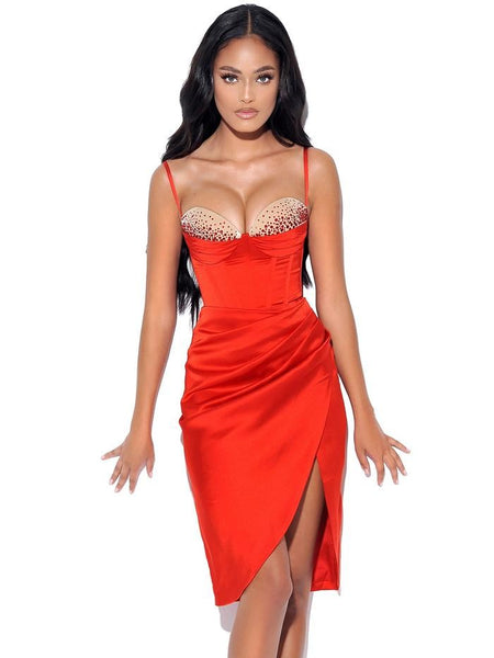 Corset Red Dress – 33 Wishes
