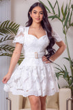 Leah White Mini Dress