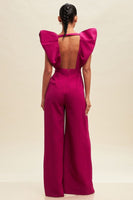 Dramatic Puff Shoulder Jumpsuit