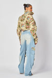 Stylish Floral  Crop Jacket