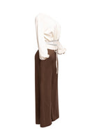 Balloon Top & Wide Leg Pants Set