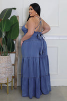 Plus Denim O-Ring Jumsuit