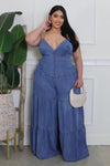 Plus Denim O-Ring Jumsuit