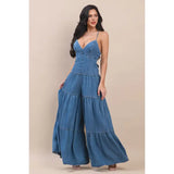 Denim O-Ring Jumpsuit