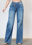 CRISS CROSS HIGH WAISTED WIDE LEG (Restock)