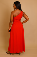 One Shoulder Maxi With Cutout Detail