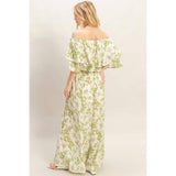Floral Off-Shoulder Top & Pants Set