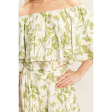 Floral Off-Shoulder Top & Pants Set