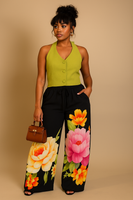 Halter Neck Bow Back Vest