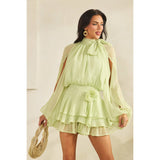 LONG SLEEVE FRONT SLIT ROMPER