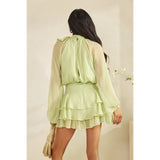 LONG SLEEVE FRONT SLIT ROMPER